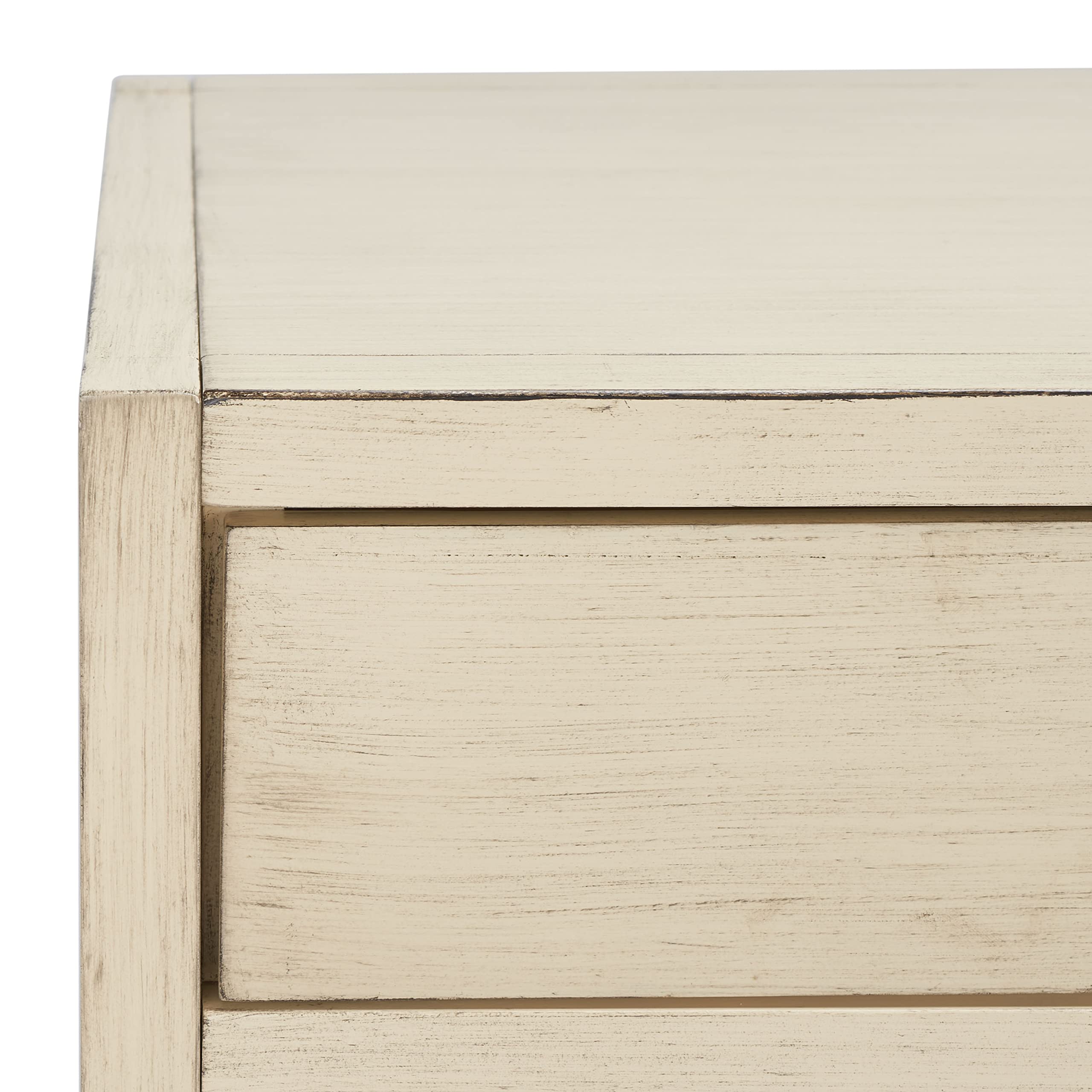 Antique White 2-Drawer Writing Desk