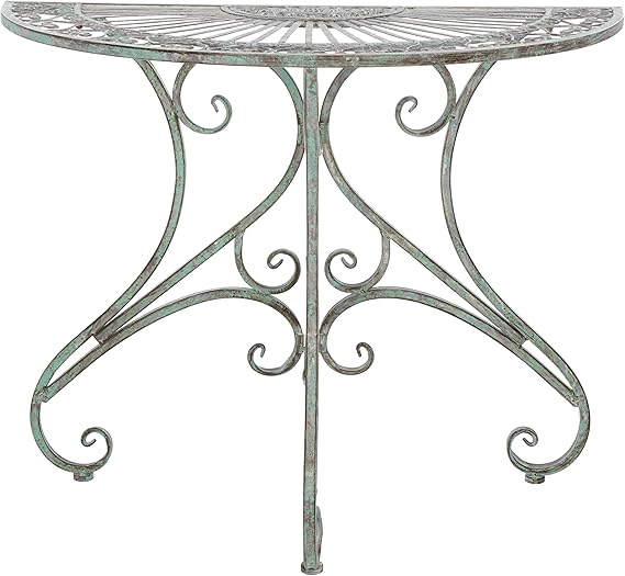 Half-Round Outdoor Accent Table