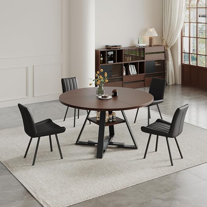 Round Dining Table Set for 4 with Chairs