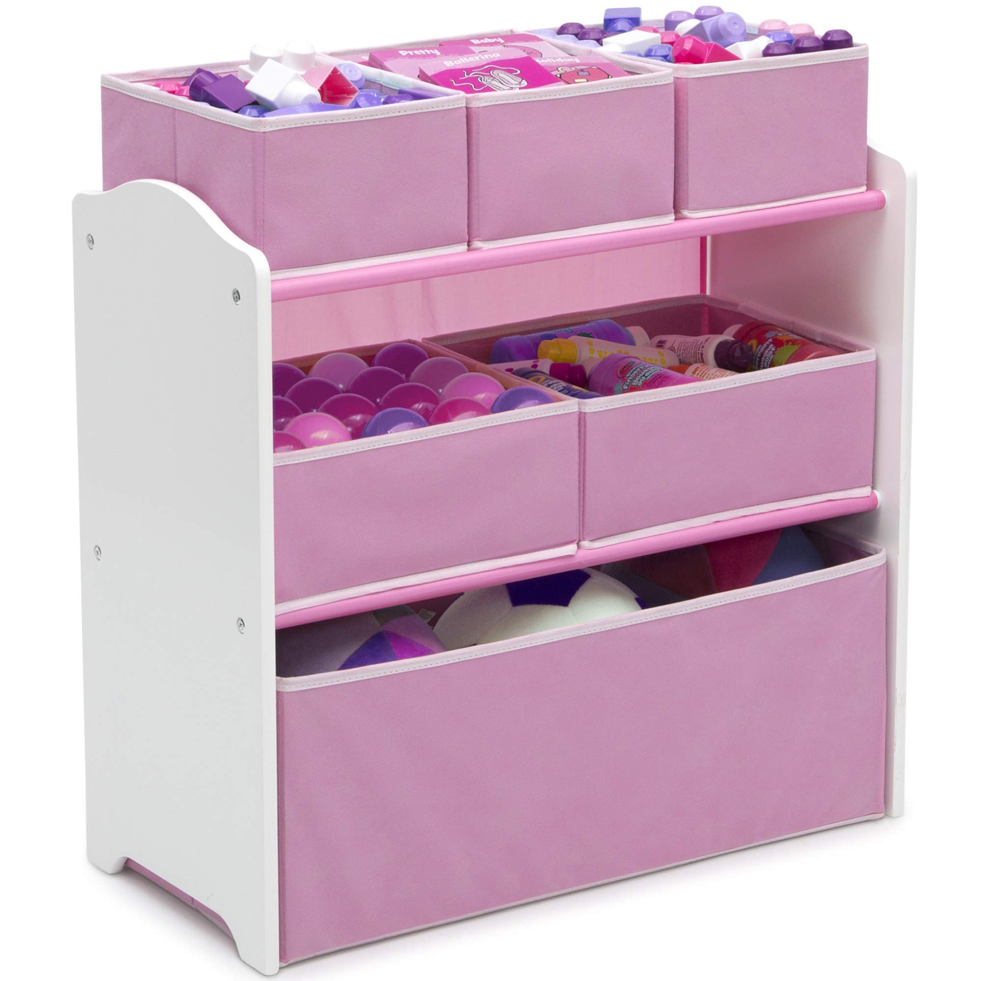 4-Piece Toddler Playroom Set with Table, Chairs & Toy Organizer