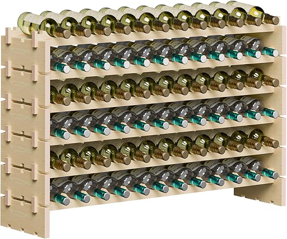 96 Bottle Stackable Modular Wine Rack