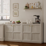 Storage Cabinet with Doors and Adjustable Shelves