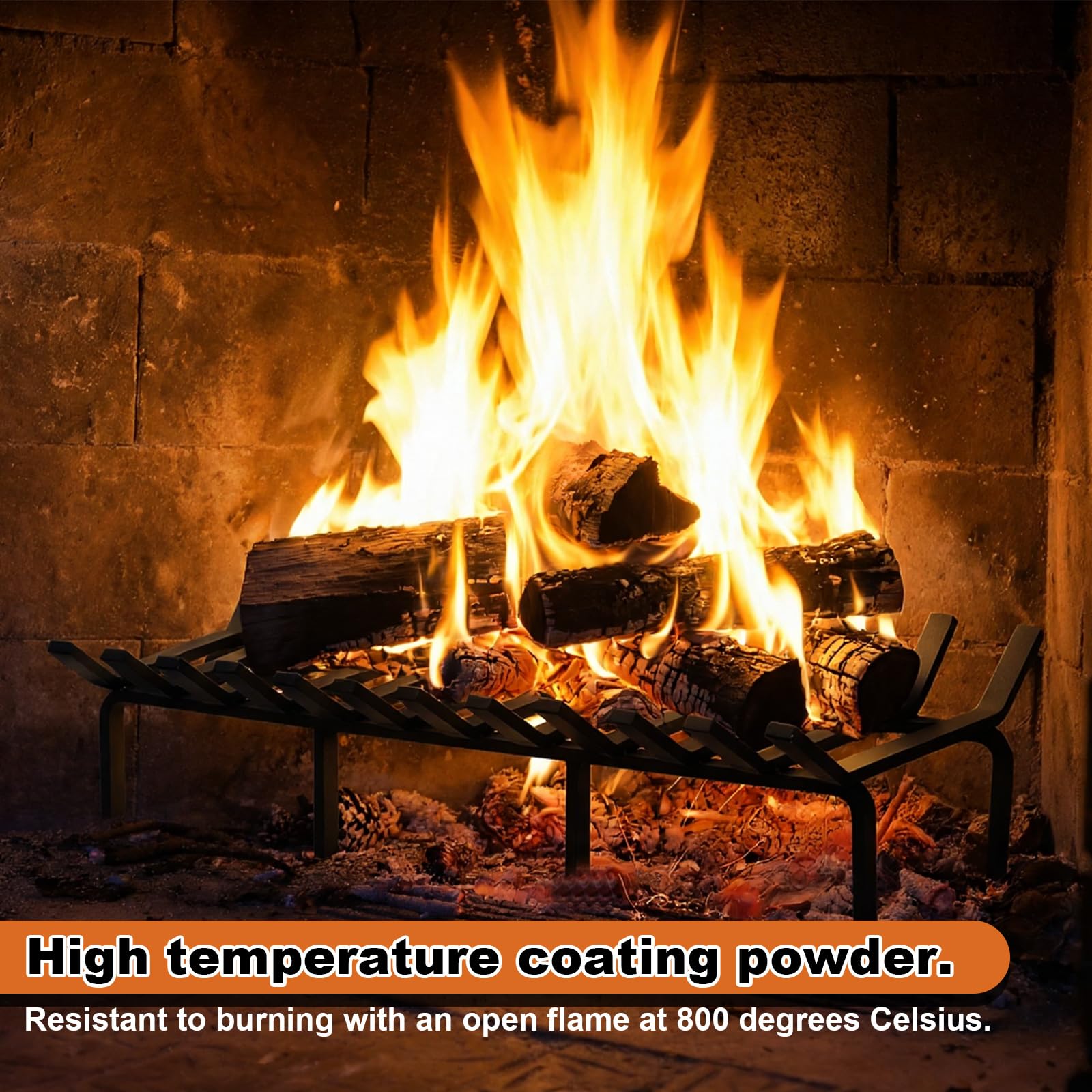 36 Inch Heavy Duty Fireplace Grate
