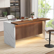 Marble Bar Table with LED Lights