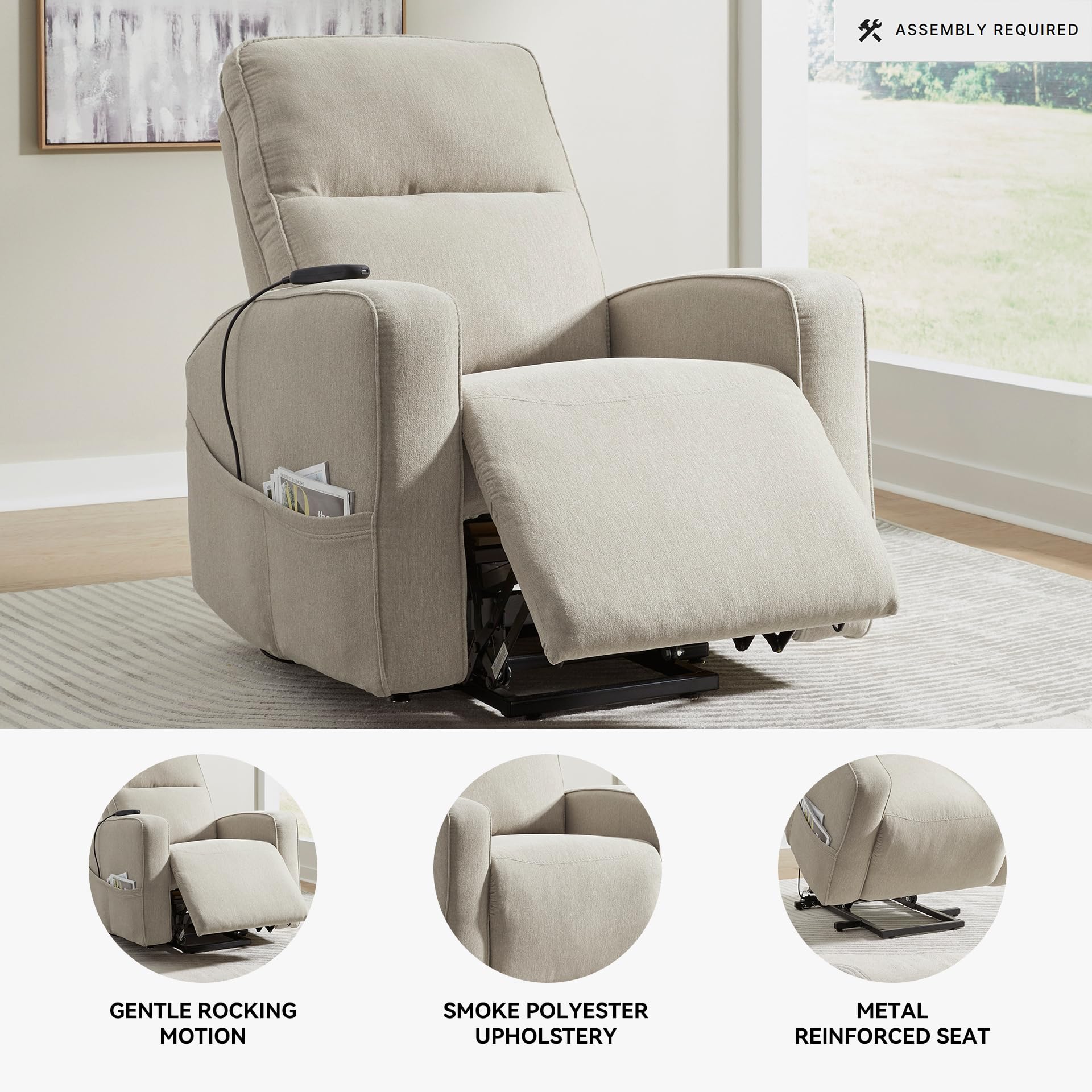 Starganza Power Lift Recliner with Heat and Massage