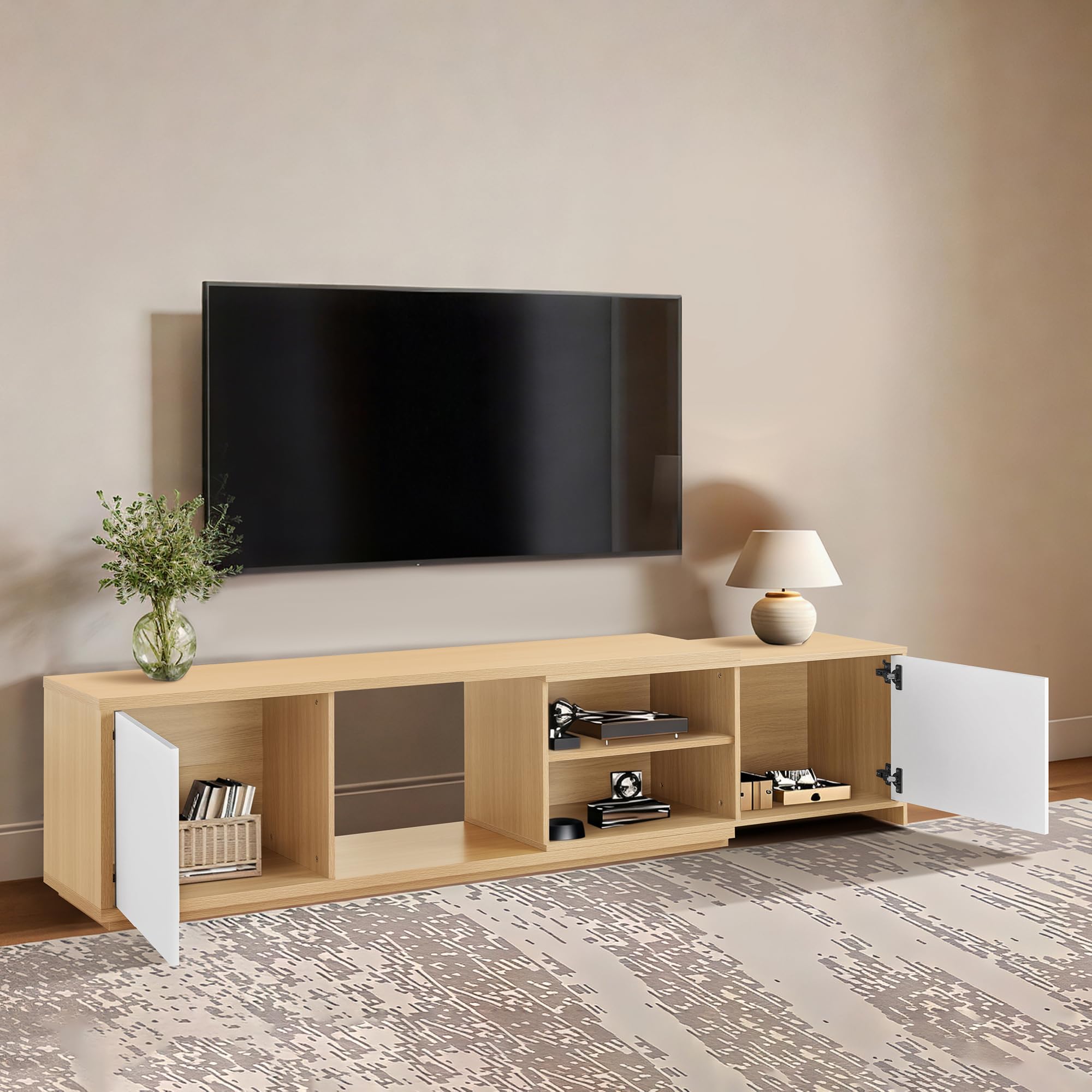 Extendable TV Stand for TVs up to 90 Inches