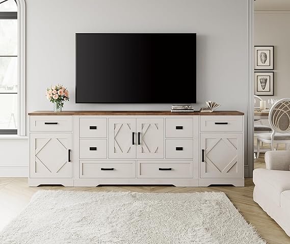 Modern Farmhouse TV Stand for TVs up to 100 Inches