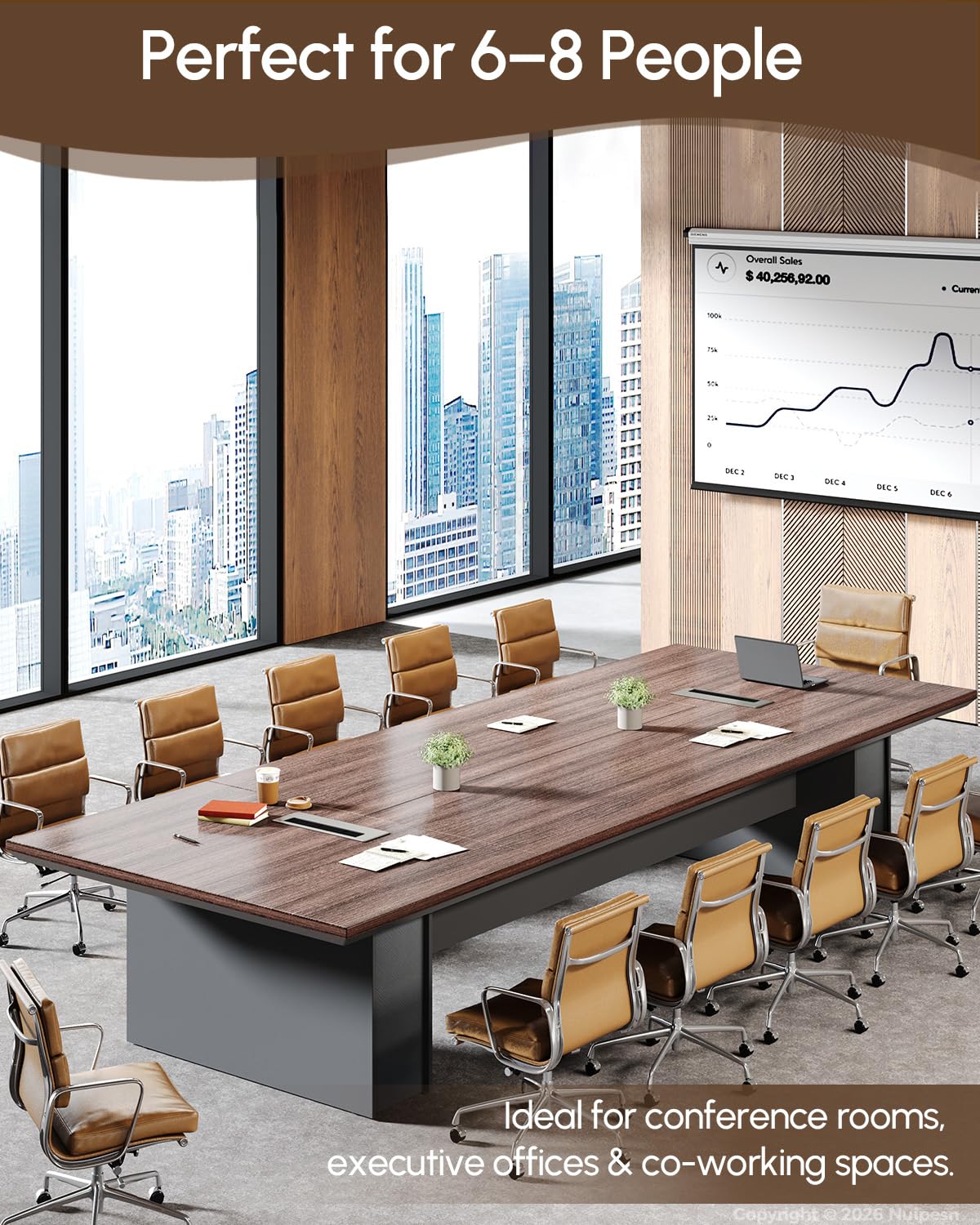 95" Conference Table for 8-10 People