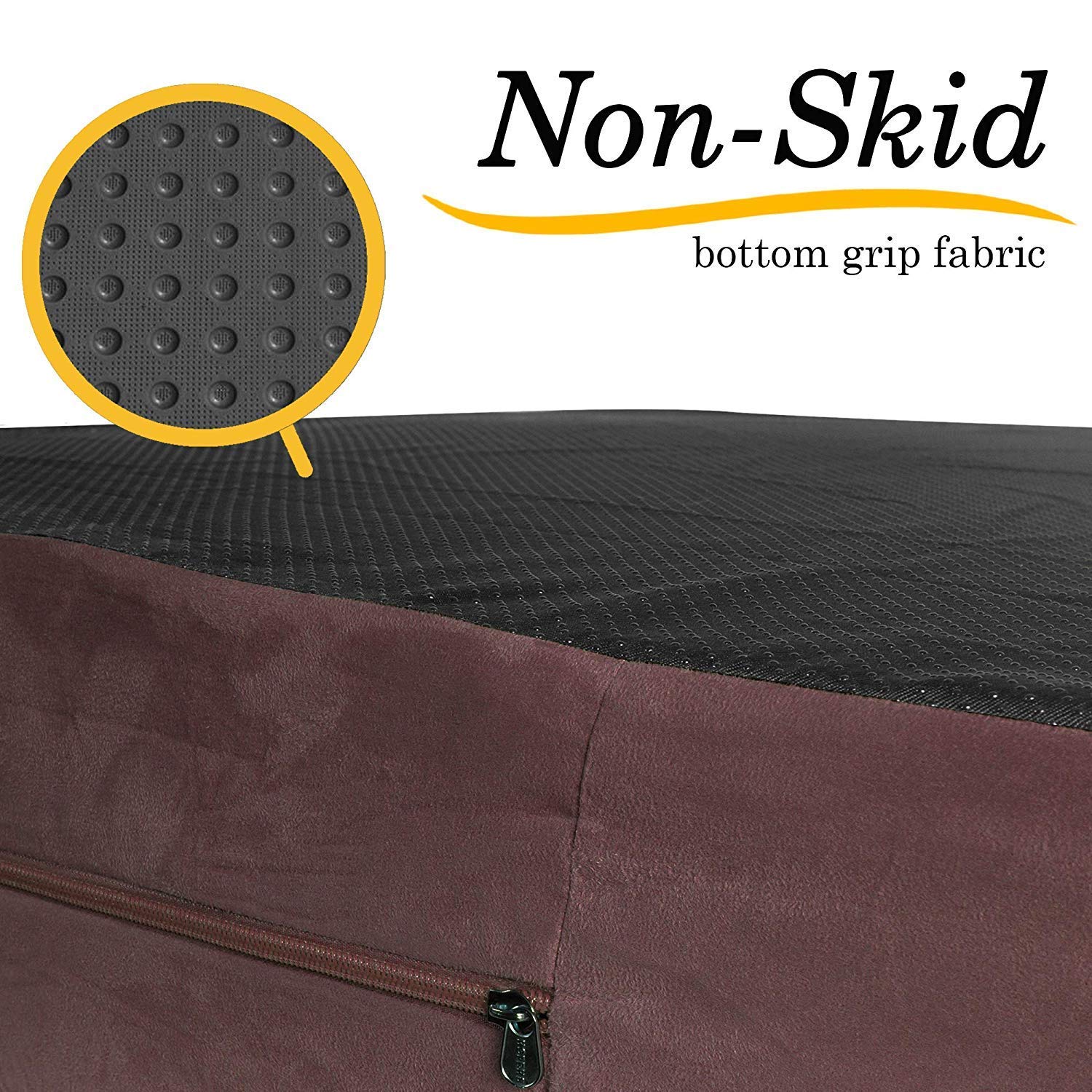 Extra Large Orthopedic Memory Foam Dog Bed with Pillow