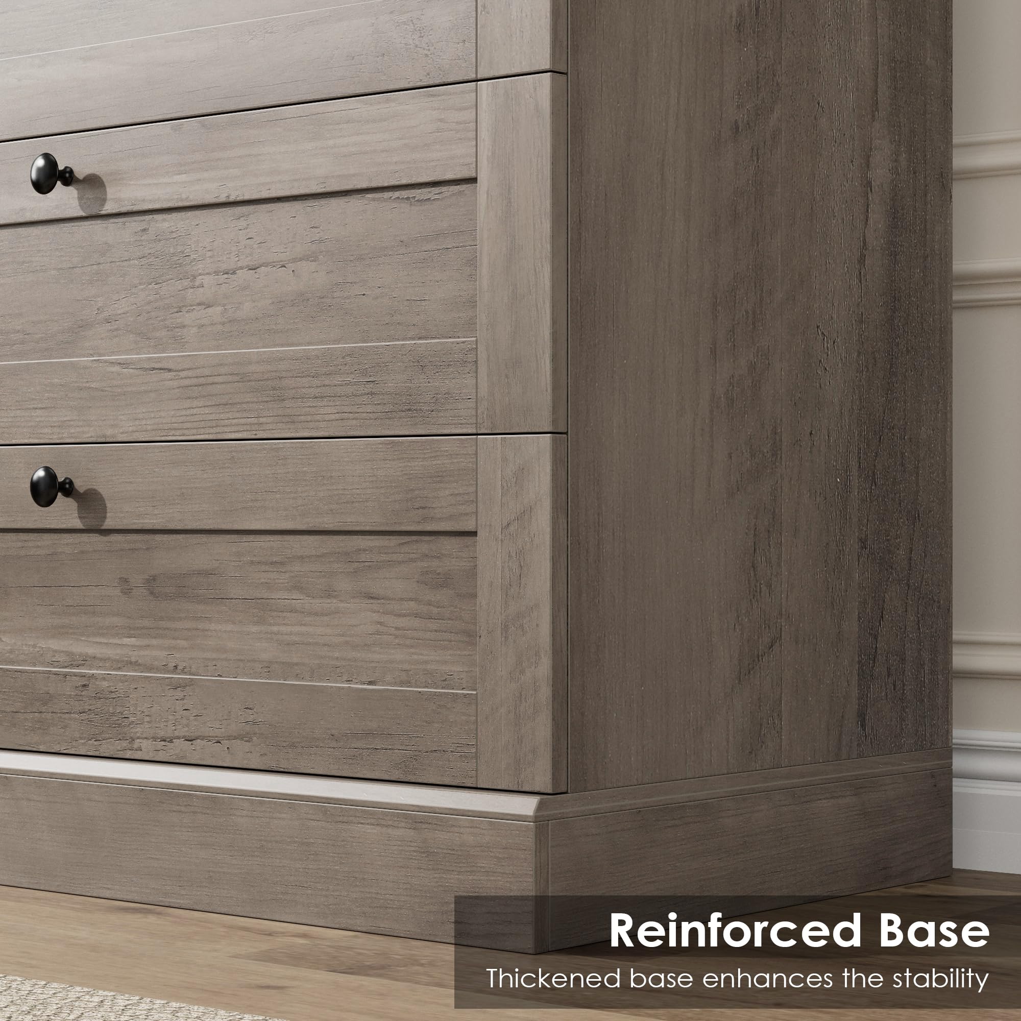 6 Drawer Dresser 52" Tall Chest