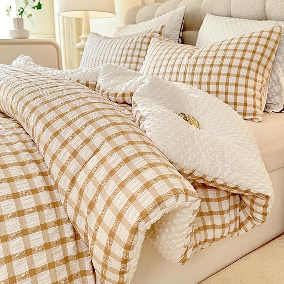 Boho Comforter Set Queen Size Sky Blue