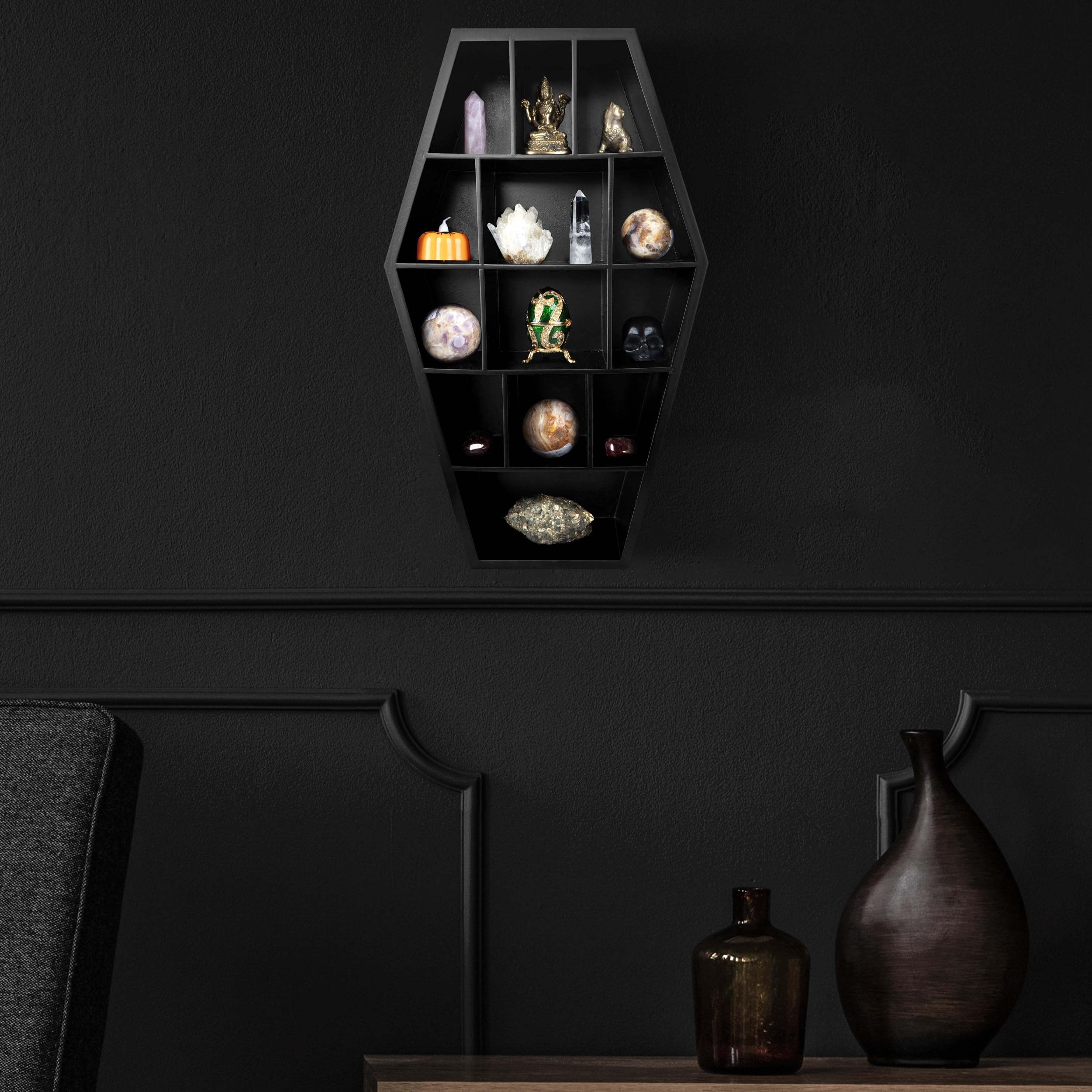 Coffin Shelf Gothic Decor