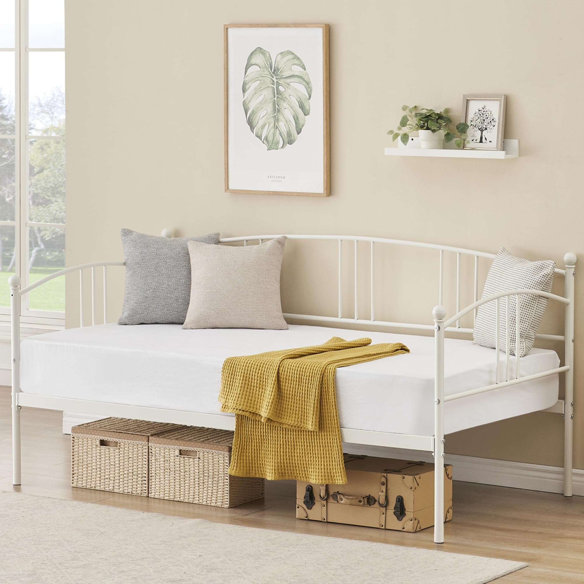 Twin Daybed with Trundle and Casters