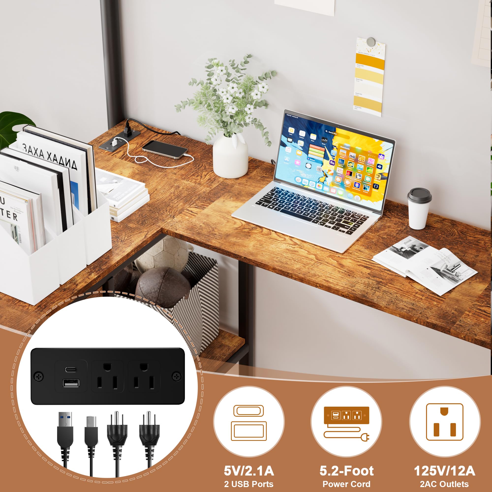 Twin Loft Bed with Desk and Stairs