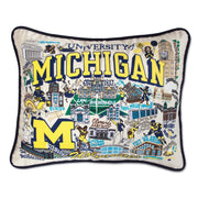 University of Michigan Embroidered Decorative Throw Pillow