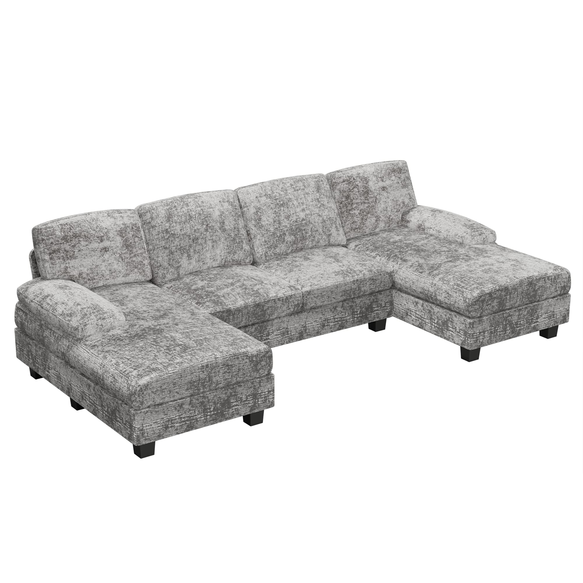 U-Shaped Sectional Sofa with Double Chaise