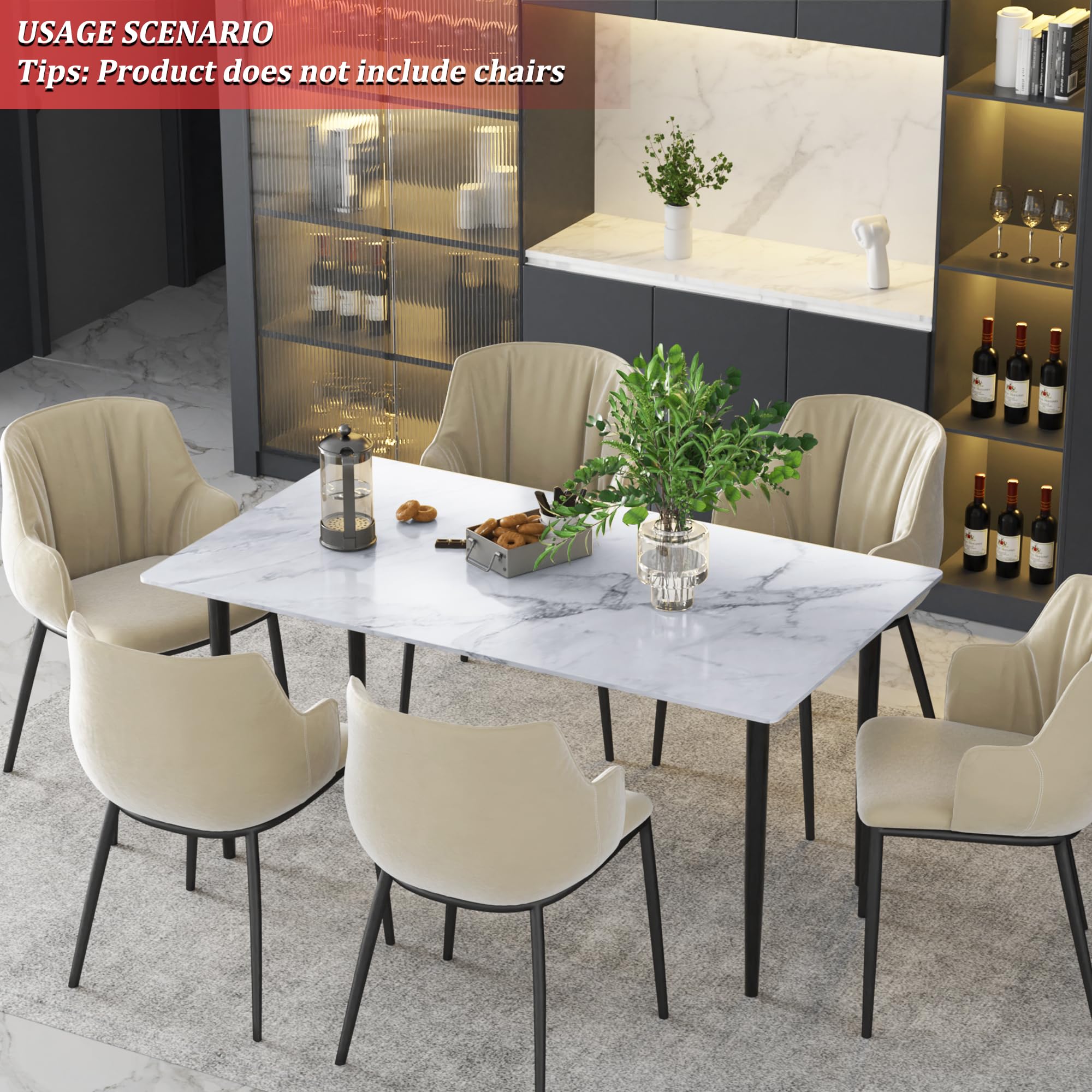 Sintered Stone Dining Table 55.1" Grey Rectangular