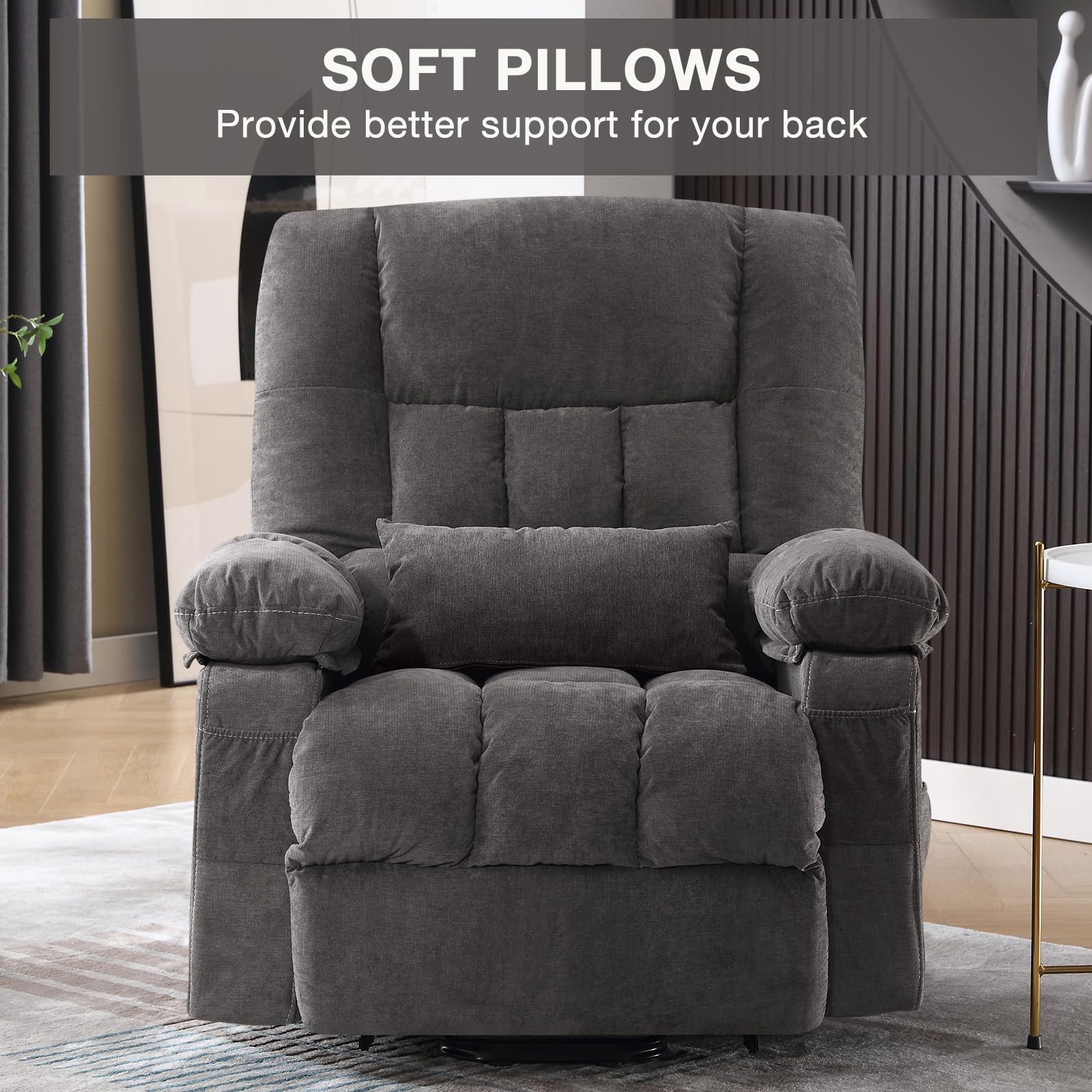 Power Lift Recliner Chair with Heat and Massage