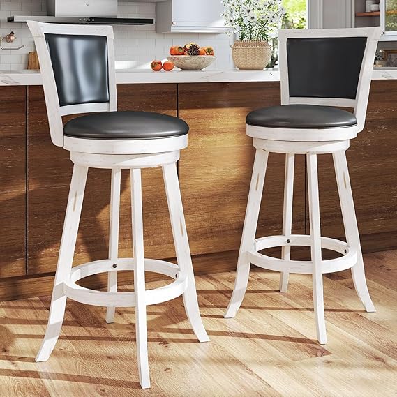 Swivel Bar Stools Set of 4 - Counter Height