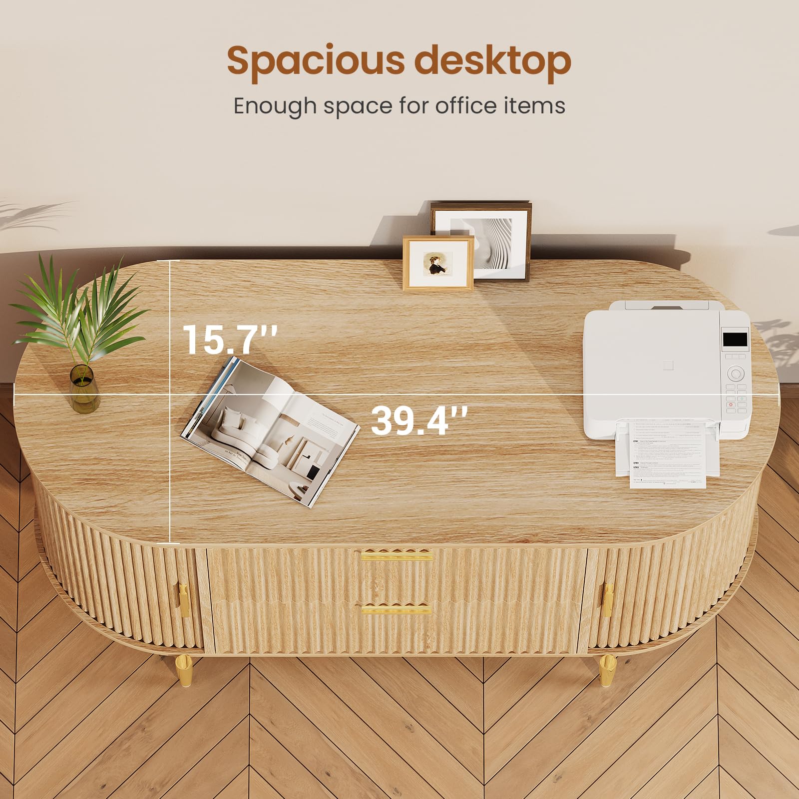 2 Drawer File Cabinet with Sliding Door Storage