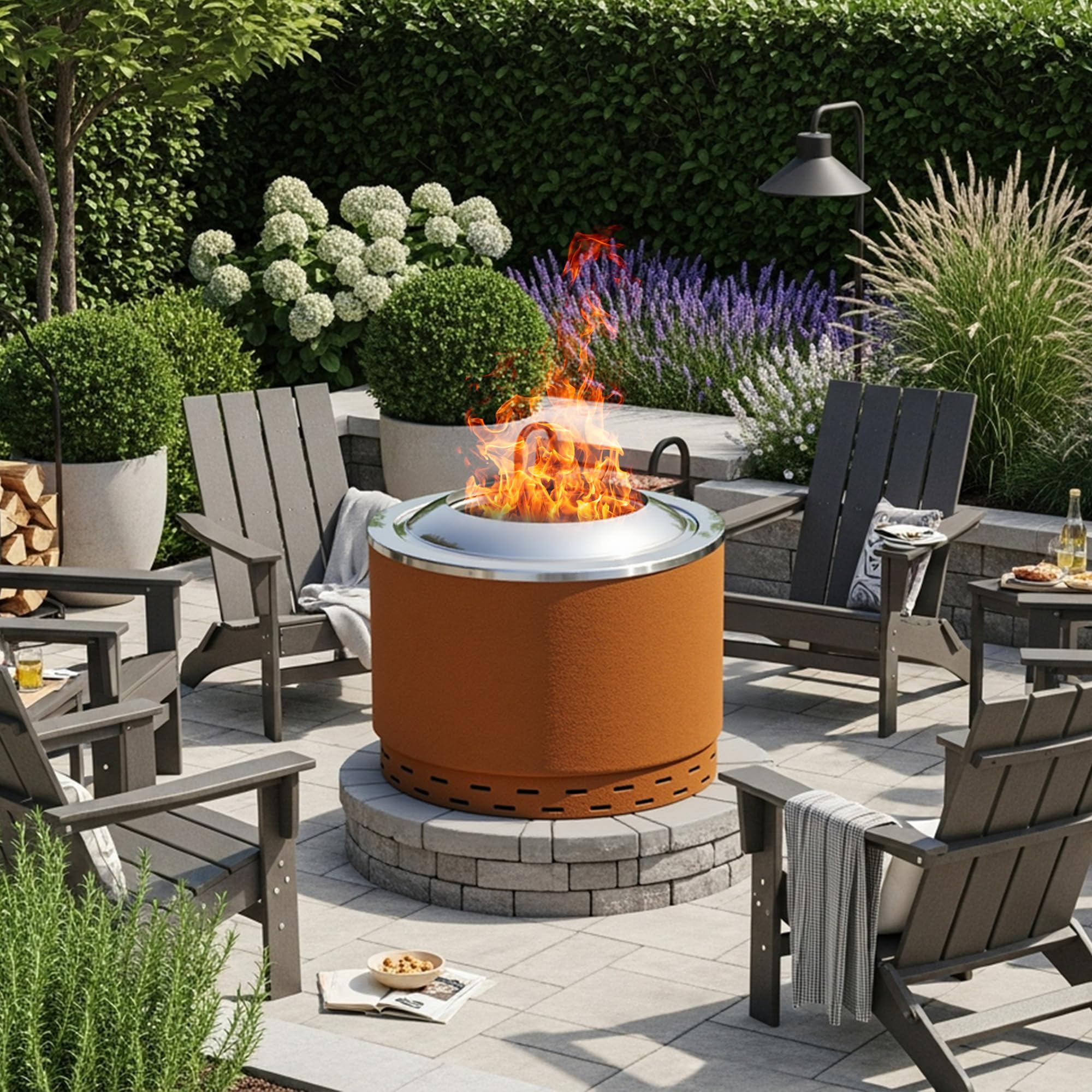 20" Smokeless Dual Flame Fire Pit