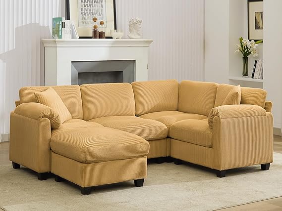 88'' U-Shaped Modular Sectional Cloud Couch