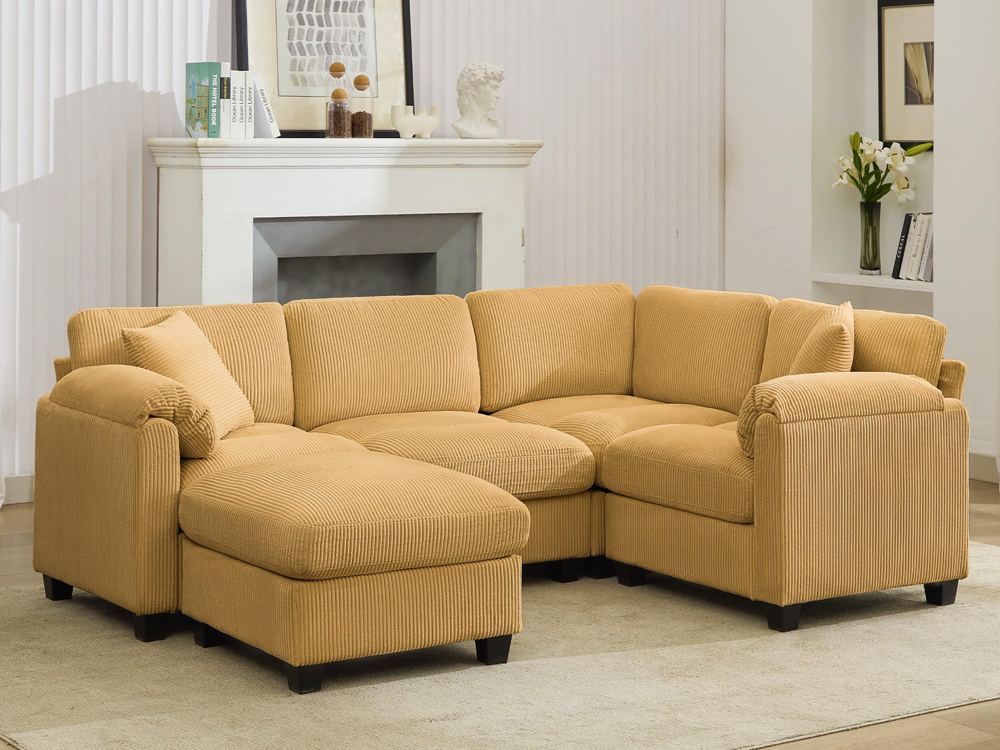 88'' U-Shaped Modular Sectional Cloud Couch