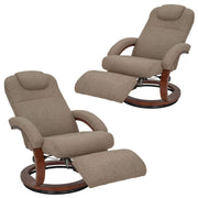 28" RV Euro Chair Recliner - Modern Cloth Oatmeal - 2 Pack