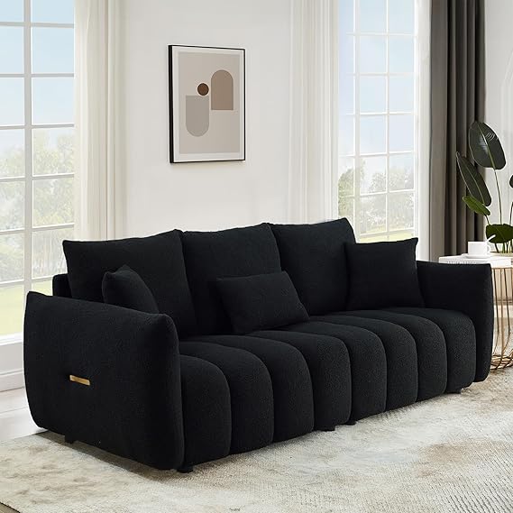3-Piece Teddy Sofa Set - 2 Chairs & Oversized 3-Seater Couch