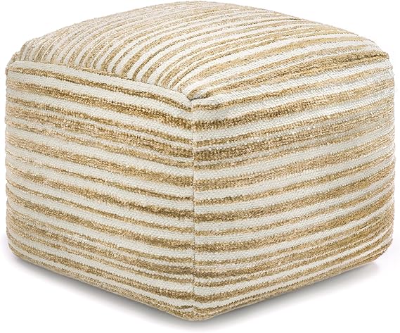 Handcrafted Pouf Ottoman Footrest
