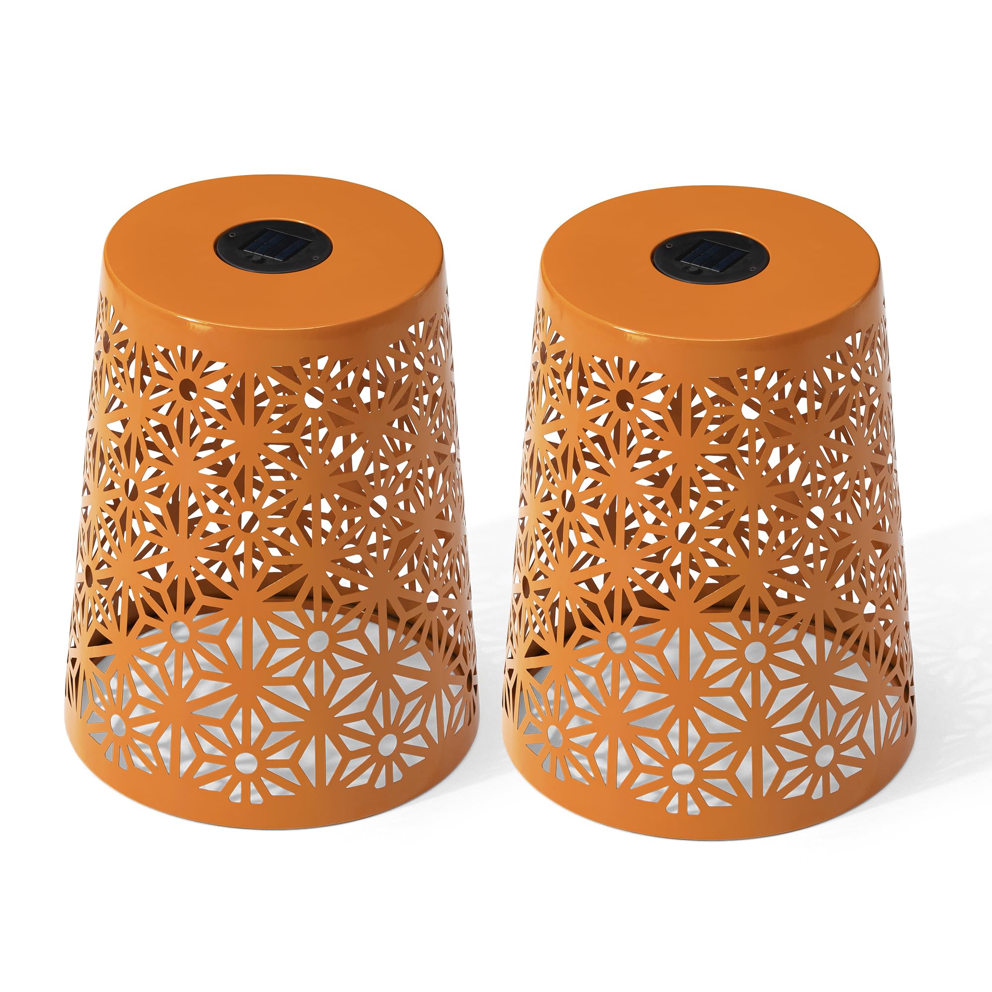 Solar Outdoor Side Table Set of 2