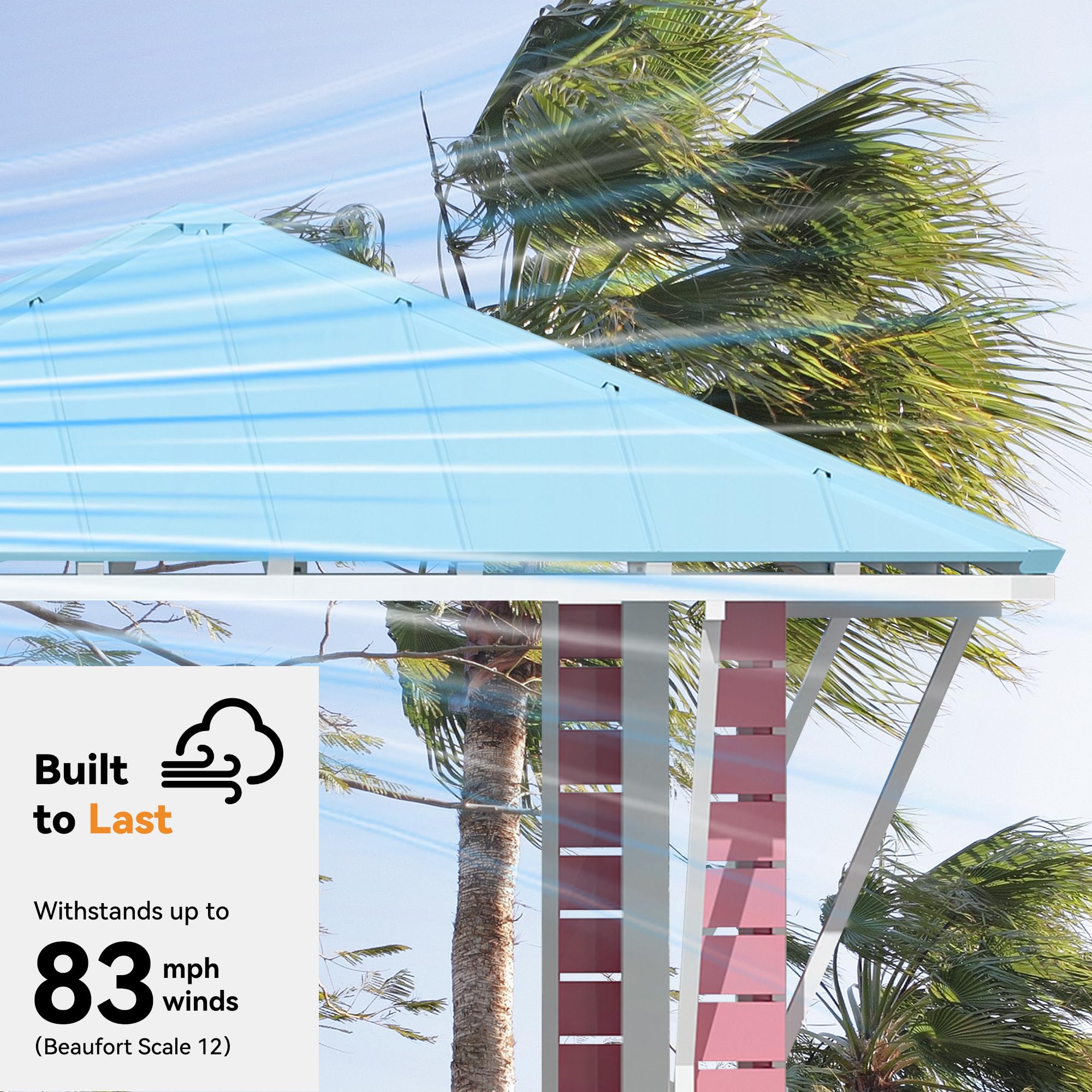 8' x 8' Coastal Dream Outdoor Gazebo