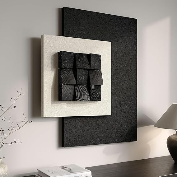 3D Textured Boho Abstract Wall Art Set