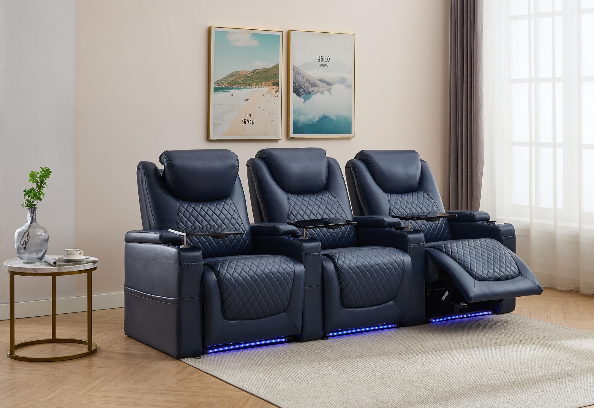 Home Theater Seating with LED Lighting