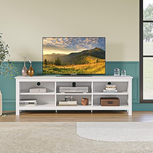 Classic 4 Cubby TV Stand for 60 Inch TV