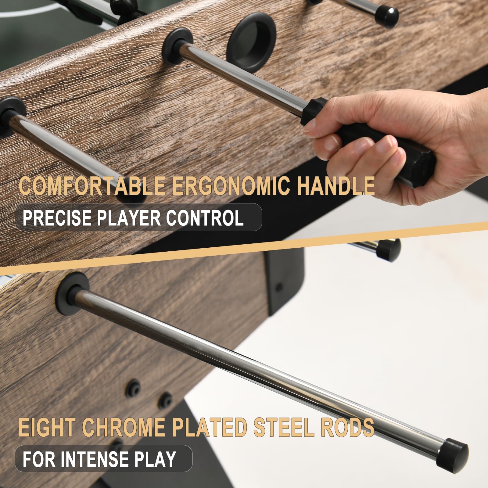 54" Full Size Foosball Table for Adults & Kids