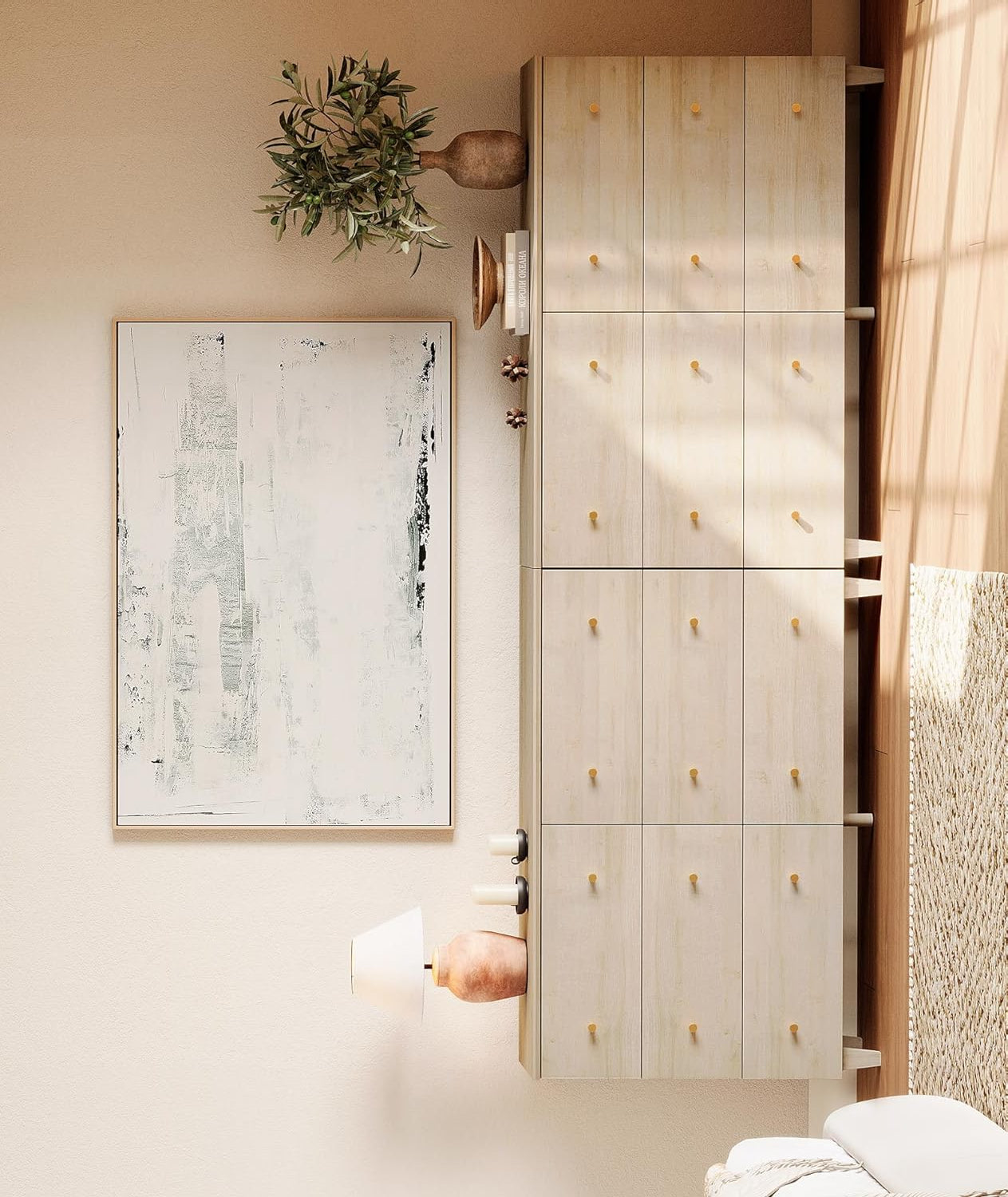 6-Drawer Dresser with Gold Knobs
