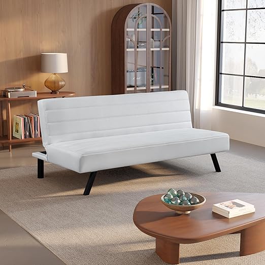 66.1" Convertible Futon Sofa Bed with DreamCoil Comfort