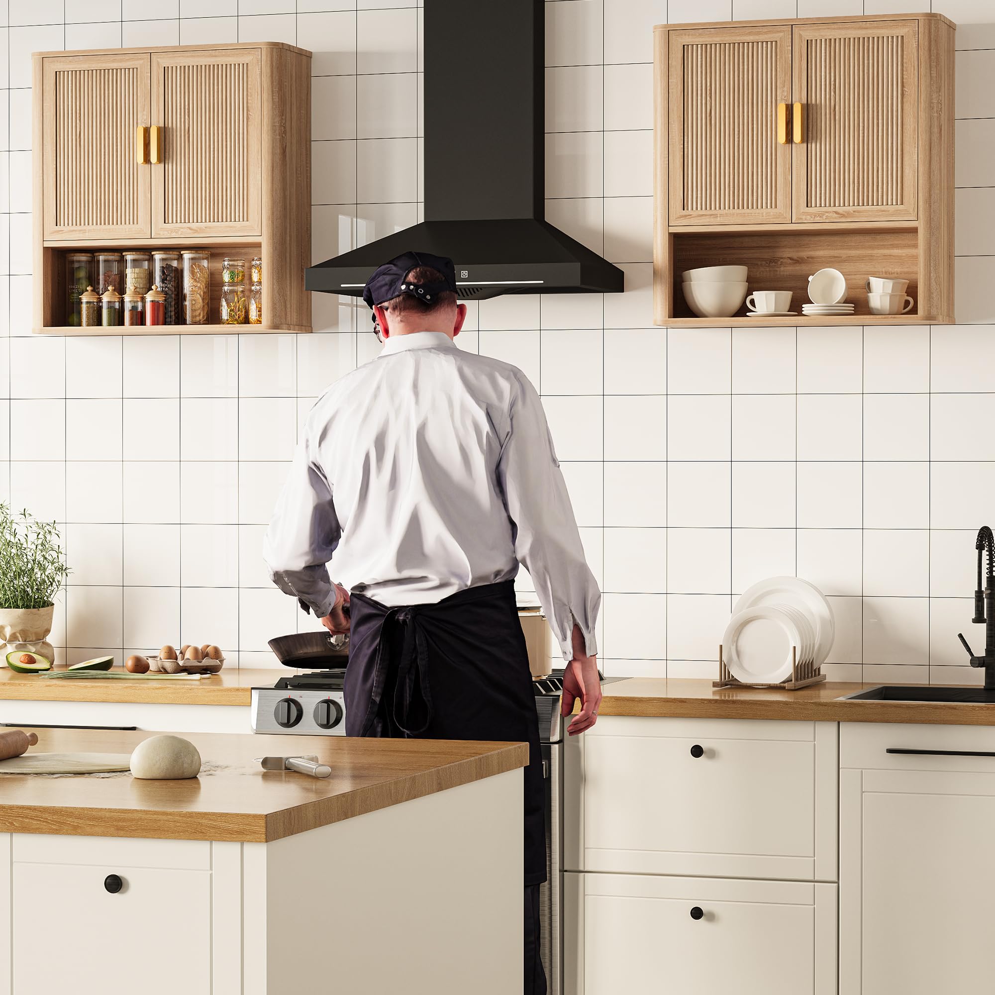 Bathroom Wall Storage Cabinet with Adjustable Shelves