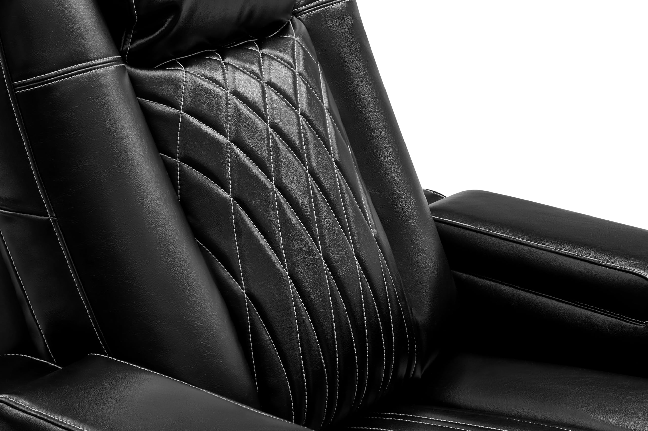 Home Theater Seating Row of 2 - Power Recliner with Heat & Massage