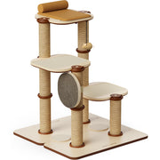 Modular Cat Tree Tower with Scratching Posts