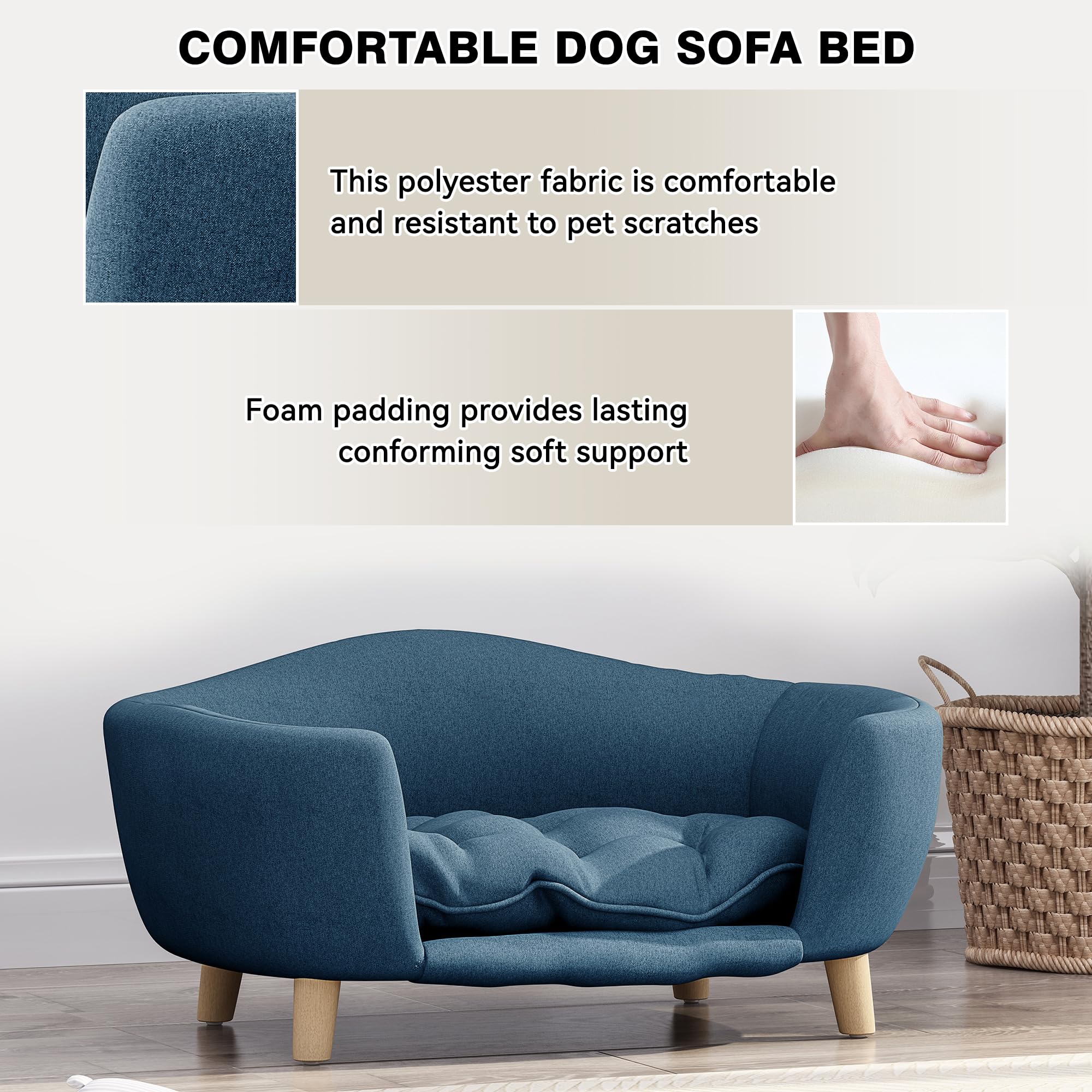 Elevated Dog Sofa Bed for Small Dogs