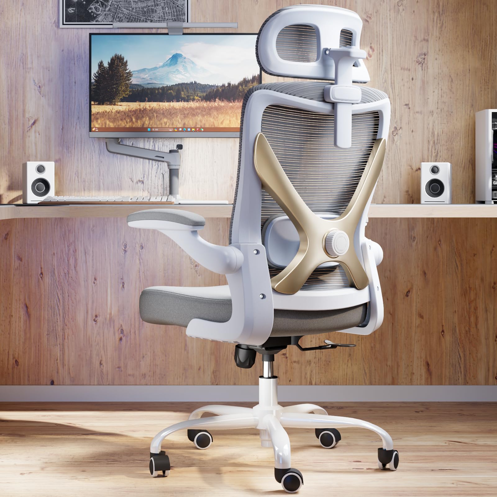 Ergonomic Mesh Office Chair with Adjustable Lumbar Support