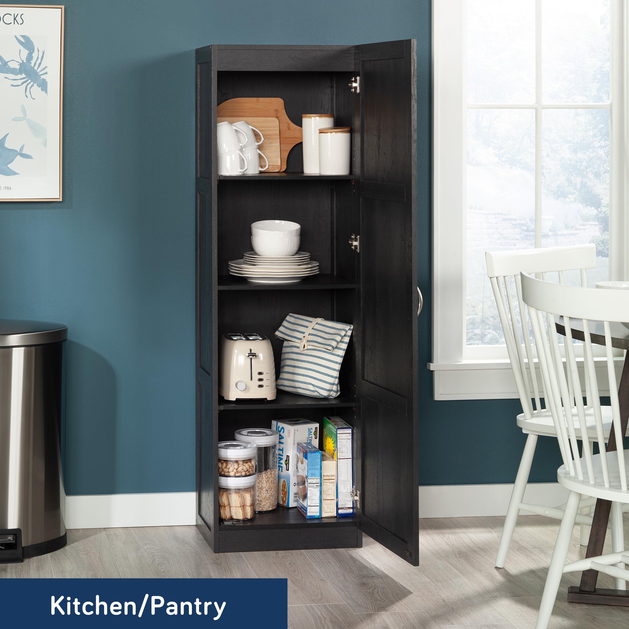 Tall Storage Cabinet with Adjustable Shelves