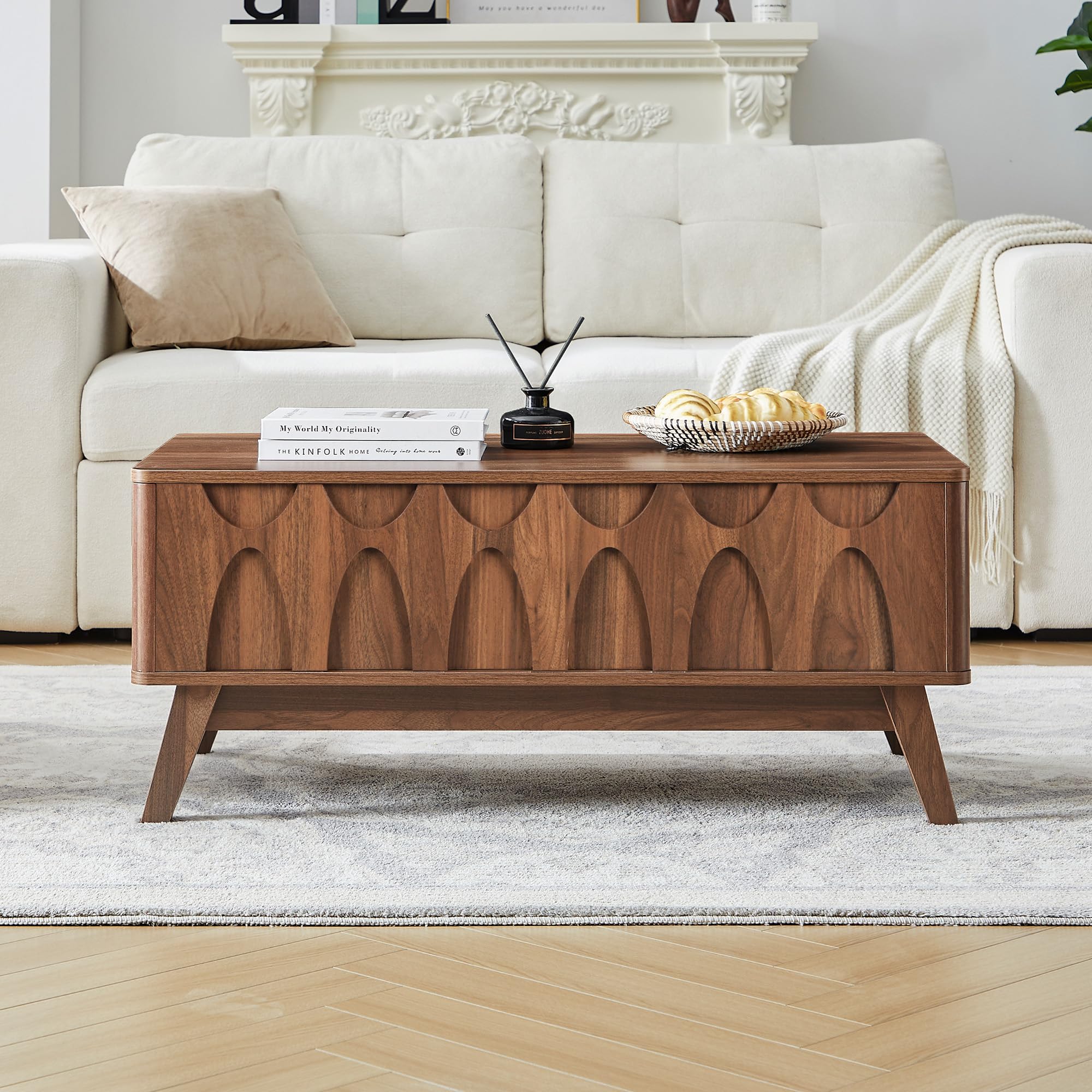 Lift Top Coffee Table with Hidden Storage