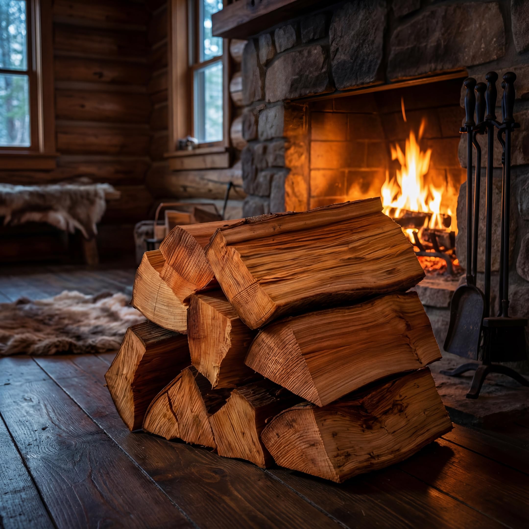 Kiln Dried Incense Cedar Firewood 16 Inch Logs
