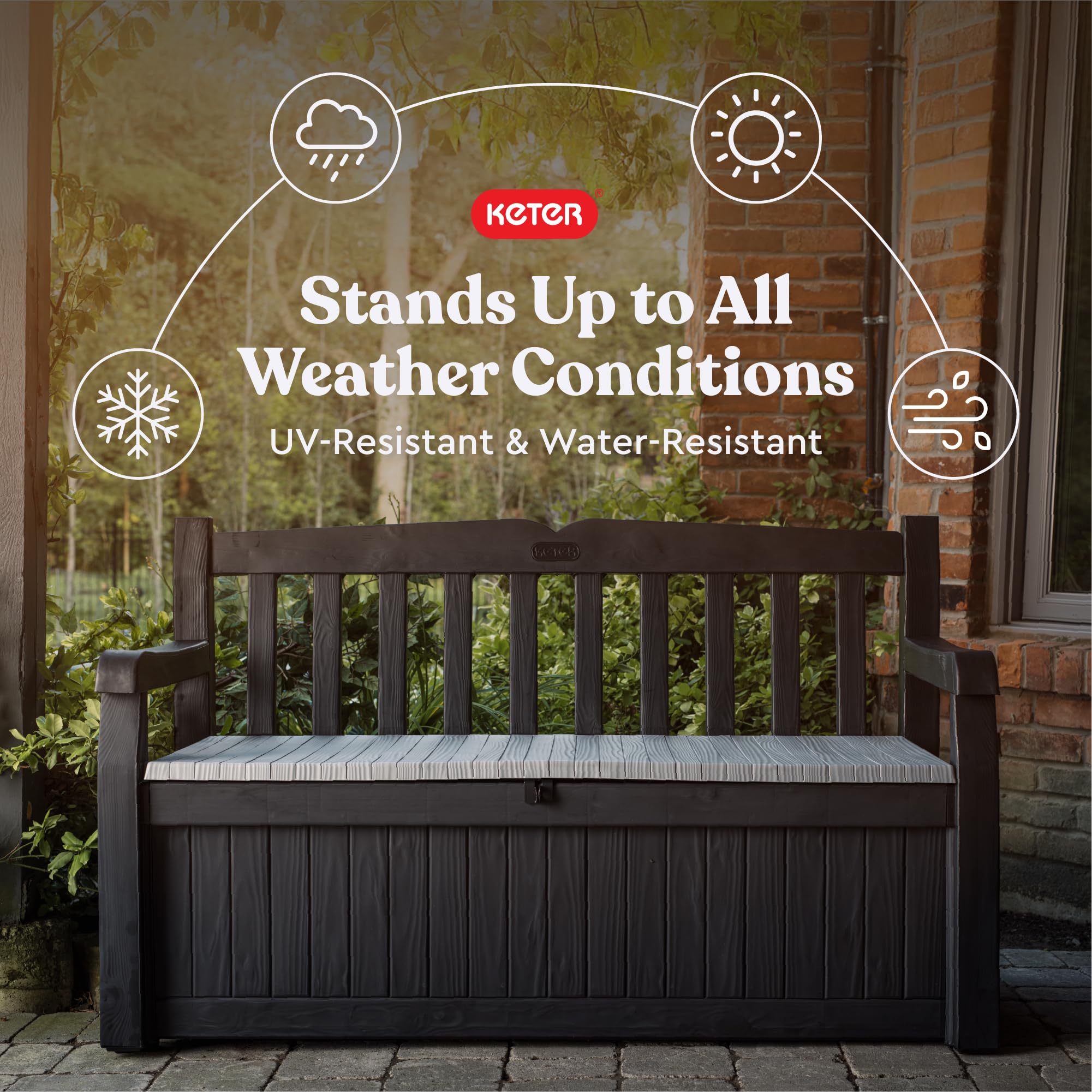 70 Gallon Storage Bench Deck Box