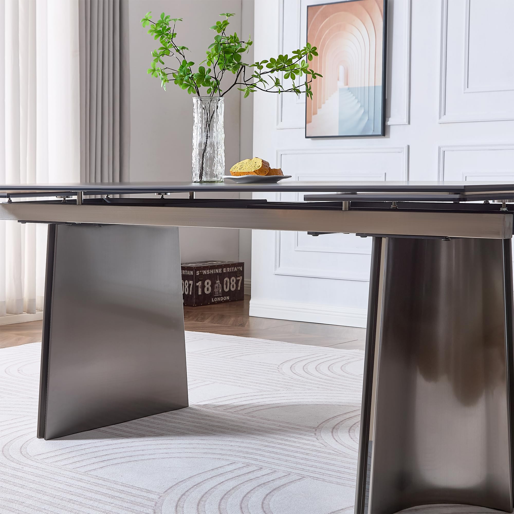 Extendable Dining Table for 8-12 People