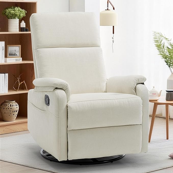 Swivel Rocking Recliner Chair with Footrest