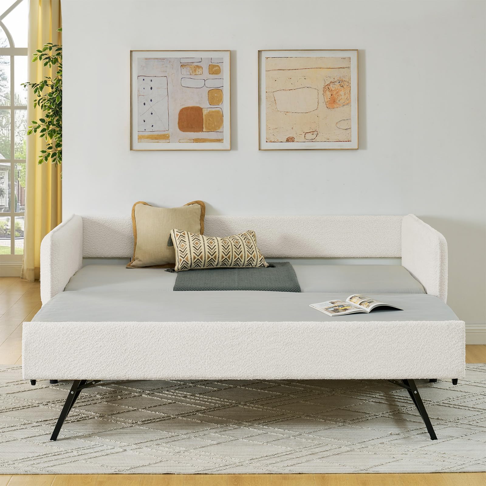Twin Size Daybed with Pop-Up Trundle